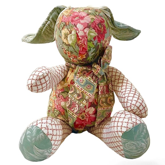 RAGS TO RICHES VINTAGE FLORAL FLOPPY BUNNY RABBIT 26” NWOT